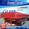 50 tons tri axle flatbed semi trailer with rail sides for Vietnam